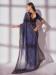 Picture of Graceful Georgette Dark Slate Blue Saree