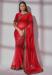 Picture of Stunning Georgette Crimson Saree