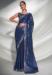 Picture of Beauteous Georgette Dark Slate Blue Saree