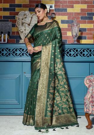 Picture of Fascinating Silk Sea Green Saree