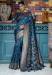 Picture of Statuesque Silk Steel Blue Saree