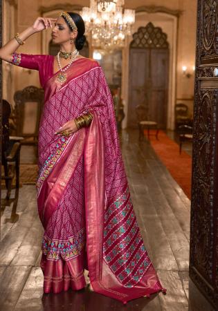 Picture of Nice Silk Rosy Brown Saree