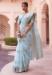 Picture of Magnificent Linen Light Steel Blue Saree