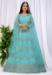 Picture of Pretty Net Medium Aqua Marine Lehenga Choli