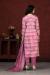 Picture of Silk Pale Violet Red Straight Cut Salwar Kameez