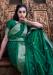 Picture of Shapely Satin & Silk Teal Saree