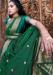 Picture of Shapely Satin & Silk Teal Saree