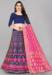 Picture of Stunning Silk Dark Slate Blue Lehenga Choli