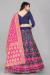 Picture of Stunning Silk Dark Slate Blue Lehenga Choli