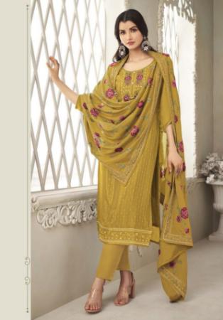 Picture of Gorgeous Chiffon Peru Straight Cut Salwar Kameez