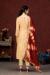 Picture of Chiffon Pale Golden Rod Straight Cut Salwar Kameez