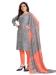 Picture of Statuesque Silk Slate Grey Straight Cut Salwar Kameez