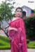 Picture of Beautiful Georgette Pale Violet Red Saree