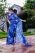 Picture of Classy Georgette Medium Blue Saree