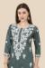 Picture of Bewitching Silk Slate Grey Kurtis & Tunic