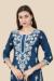 Picture of Beautiful Silk Midnight Blue Kurtis & Tunic