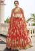 Picture of Magnificent Georgette Fire Brick Lehenga Choli