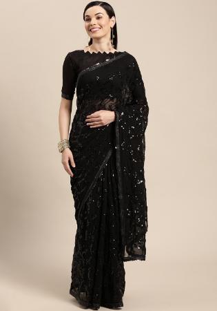 Picture of Taking Georgette Black Saree