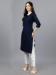 Picture of Fine Cotton Navy Blue Kurtis & Tunic