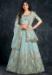 Picture of Grand Silk Sky Blue Lehenga Choli