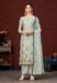 Picture of Nice Silk Silver Straight Cut Salwar Kameez