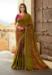 Picture of Fine Chiffon & Georgette Saddle Brown Saree