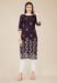 Picture of Comely Chiffon Dark Magenta Kurtis & Tunic