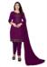 Picture of Beautiful Cotton Purple Straight Cut Salwar Kameez