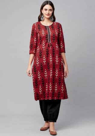 Picture of Taking Cotton Brown Kurtis & Tunic