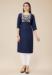 Picture of Elegant Chiffon Dark Slate Grey Kurtis & Tunic