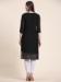 Picture of Lovely Georgette Black Kurtis & Tunic