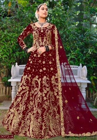 Picture of Sublime Net Maroon Lehenga Choli