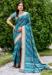 Picture of Stunning Silk Dark Cyan Saree