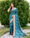 Picture of Stunning Silk Dark Cyan Saree