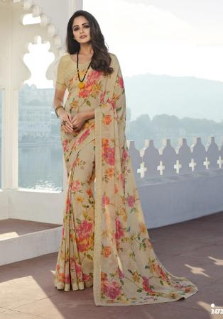 Picture of Graceful Georgette Tan Saree