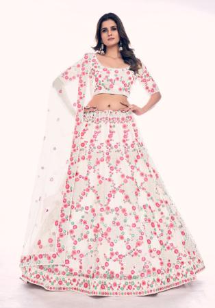 Picture of Pleasing Net Azure Lehenga Choli