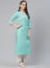 Picture of Rayon & Cotton Light Steel Blue Kurtis And Tunic