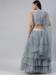 Picture of Excellent Net Light Slate Grey Lehenga Choli