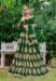 Picture of Lovely Chiffon Dark Green Lehenga Choli