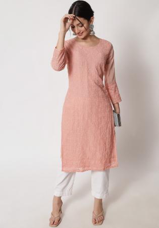 Picture of Sublime Georgette Tan Kurtis & Tunic