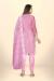 Picture of Organza Pale Violet Red Straight Cut Salwar Kameez