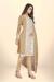 Picture of Well Formed Organza Tan Straight Cut Salwar Kameez