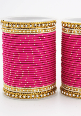 Picture of Well Formed Hot Pink Bangles