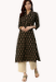 Picture of Wonderful Cotton Black Kurtis & Tunic