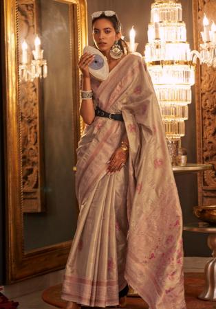 Picture of Magnificent Silk Dark Khaki Saree