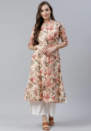 Picture of Stunning Cotton Tan Kurtis & Tunic