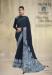 Picture of Charming Crepe & Satin Dark Slate Grey Saree