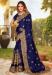 Picture of Ravishing Satin Midnight Blue Saree