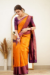 Picture of Alluring Silk Orange Saree