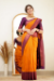 Picture of Alluring Silk Orange Saree